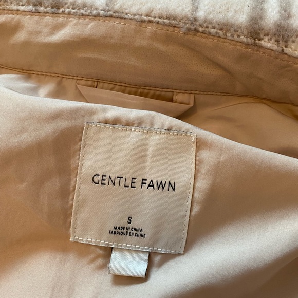 Gentle fawn leighton plaid shirt jacket shacket (pebble plaid) - Picture 4 of 4